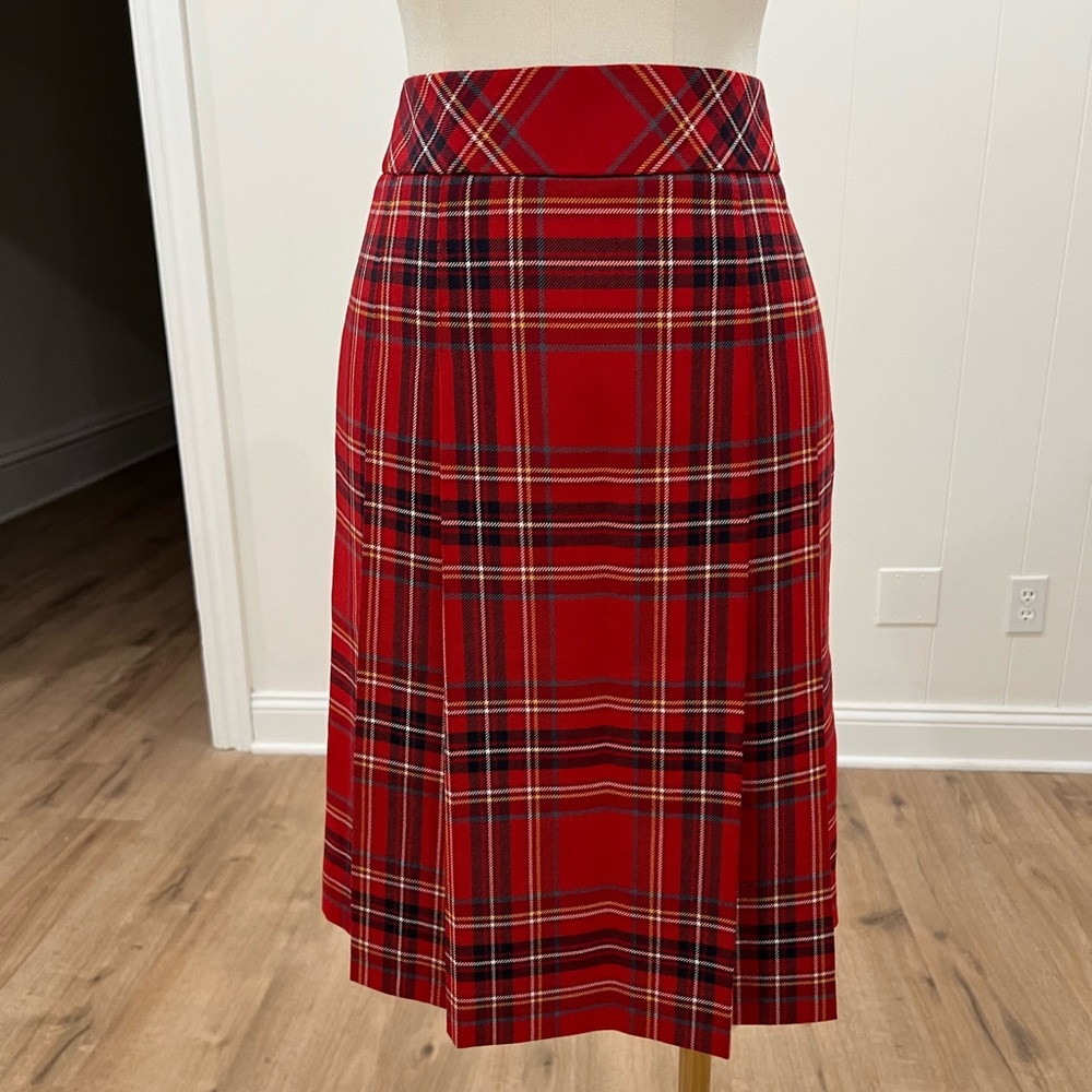 Brooks Brothers Red Plaid Skirt